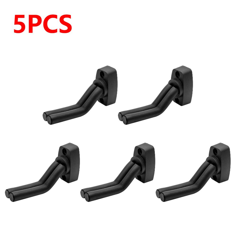 1/5/10PCS Guitar Wall Mount Hanger Black Guitar Hanger Wall Hook for All Size Guitars Bass Mandolin Banjo Ukulele Guitar Acces