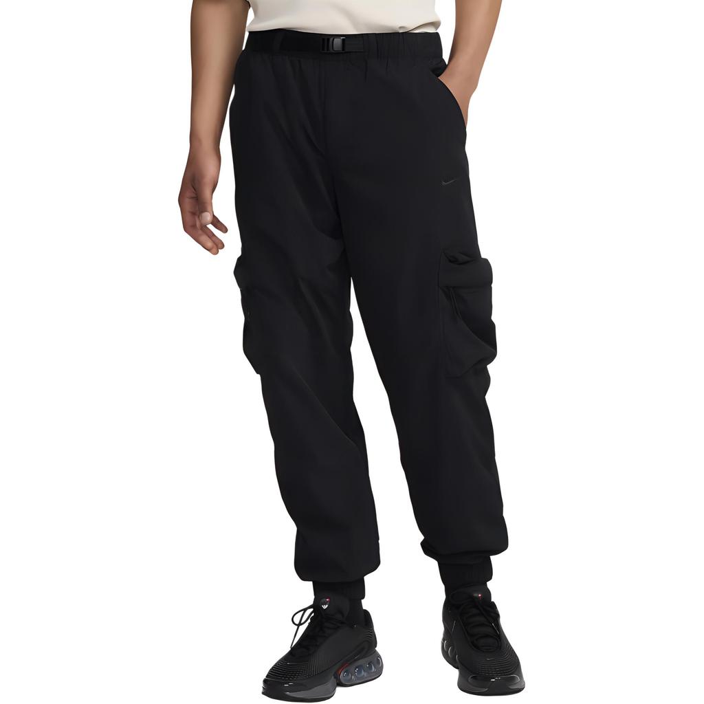 Nike Tech Woven Fashion Comfortable Fitted Solid Color Jogger Pants Men bottoms Black FZ0756-010