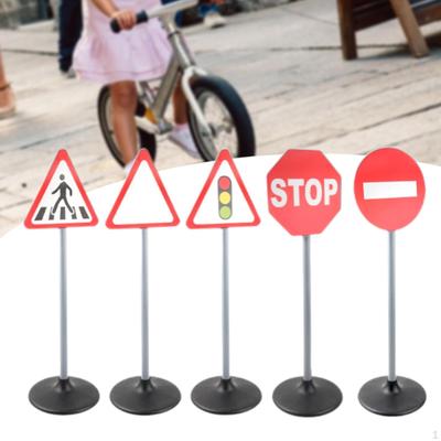 Traffic Signs Set Street Educational Learning Gift Pretend Play Equipment Education for