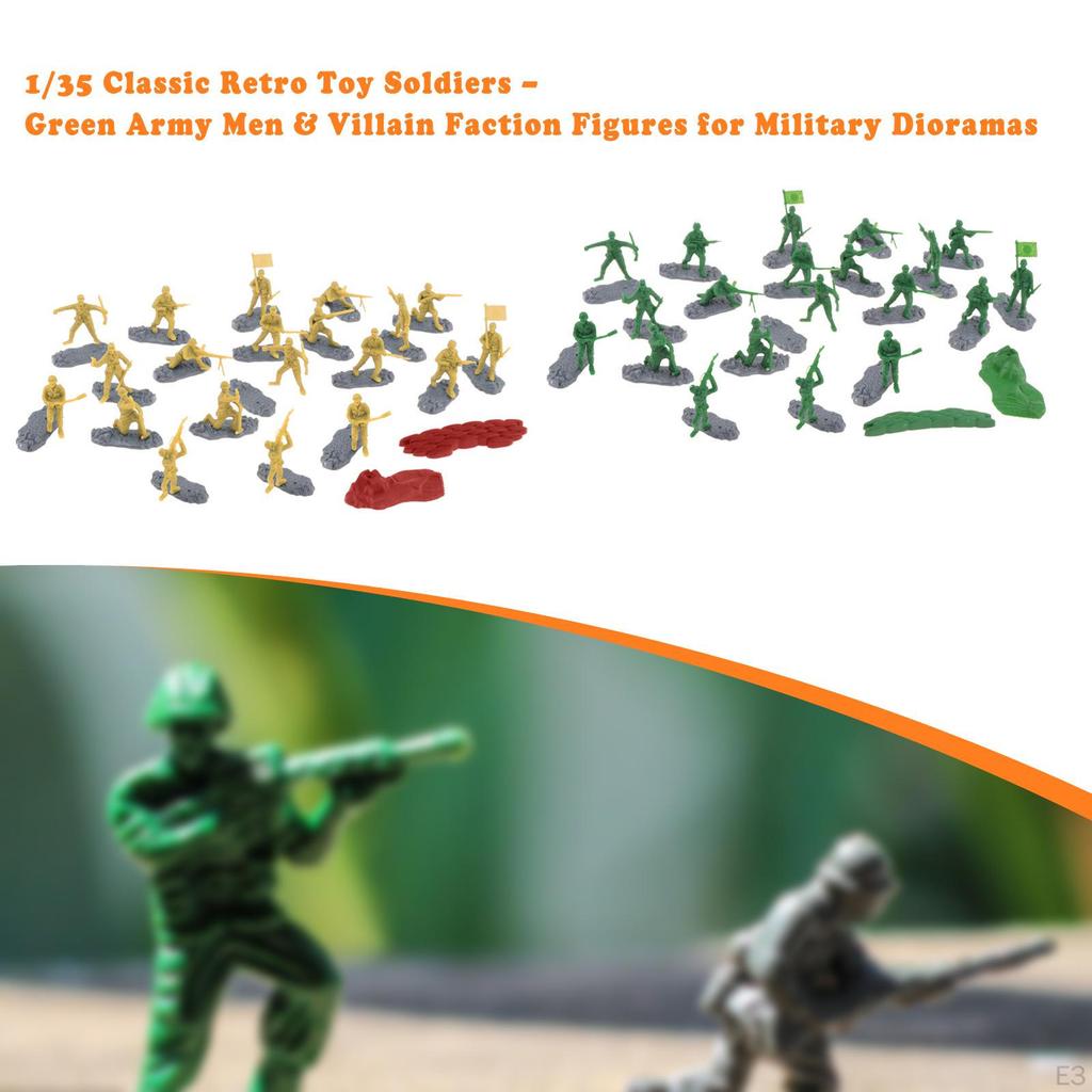 20 Pcs 1:35 Scale Miniature Figures for Kids And Adults, Great Dollhouse Scene Decoration