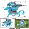Simulation Mythical Animal Cow Monster Ice Dragon Fiery Eagle Ornament Model