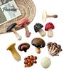 Mushroom Fridge Magnets 3D Refrigerator Magnet, Resin Fake Decorative Small Memo Holders Photo Notes Holder for Whiteboard Cabinet Kitchen Magnetic