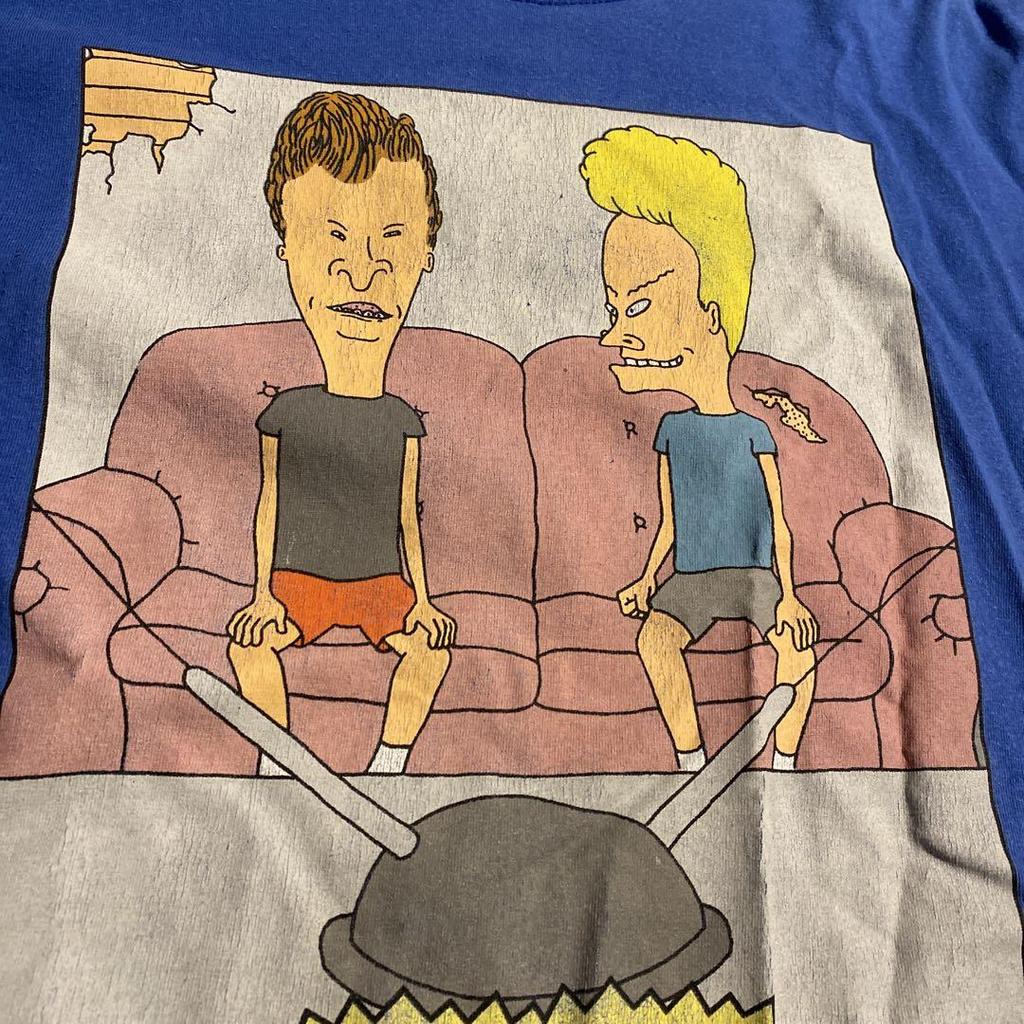 [USED] Butt-Head T-shirt, blue, anime t-shirt