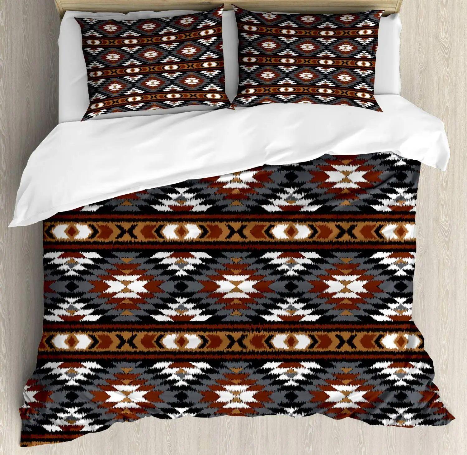 

Mayan Culture Quilt Cover Set, Soft And Breathable Duvet Cover Set With Pillowcase Quilt Cover Three-Piece Set EU single 135*200