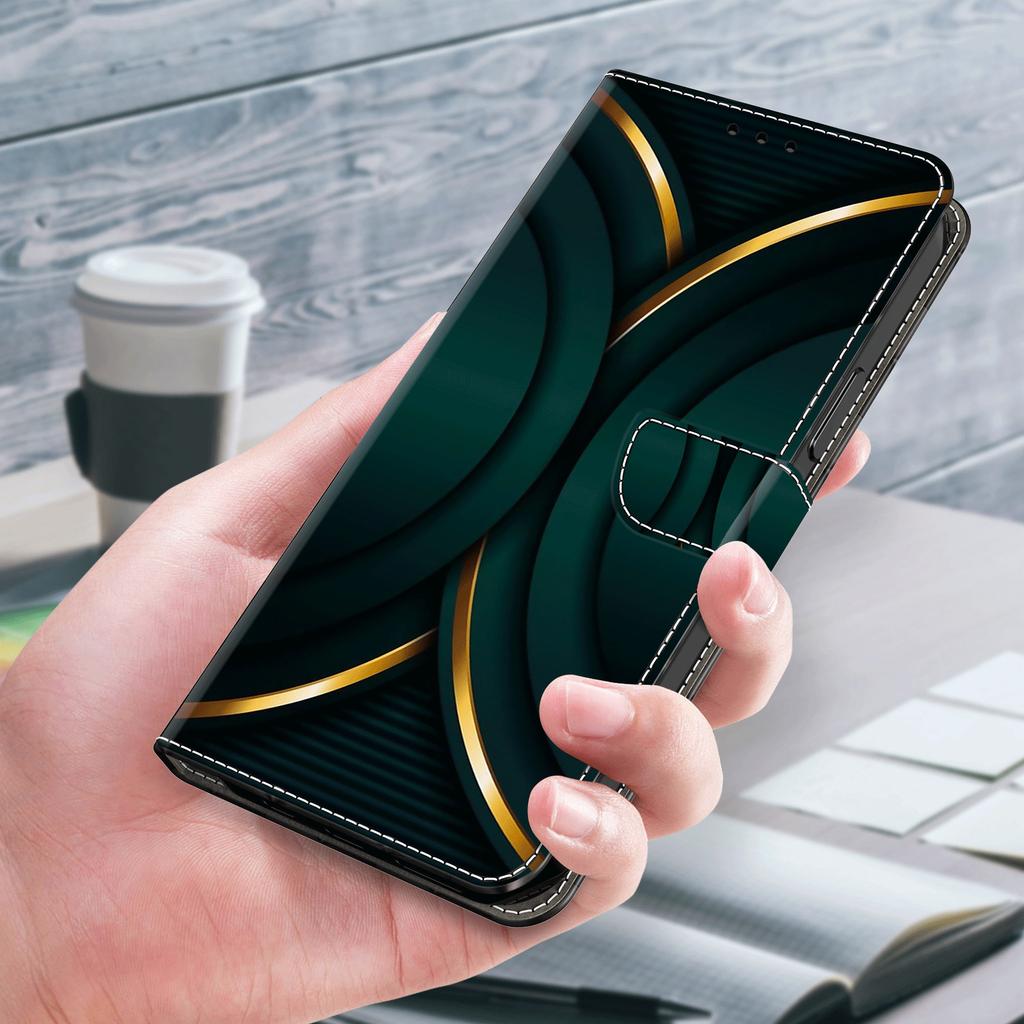 For iPhone 16 Pro Max Case 3D Pattern PU Leather Wallet Phone Cover with Stand