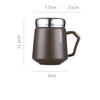 Nordic Style Simple Mug Ceramic Water Cup Mirror Cup Cover Mug Coffee Cup Milk Cup Large Capacity Drinking Cup