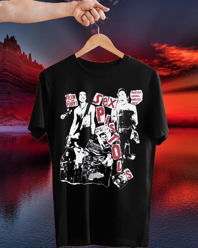 Винтажная футболка Sex Pistols Sid Vicious Punk Band Tour 1980-х годов 3XL