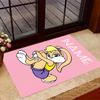 Looney Farm Animal Friends Customize Your Name Floor Rug Office Rug Suitable for Balcony Entryway Dormitory Foyer Anti-slip Rug Anime Office Decor