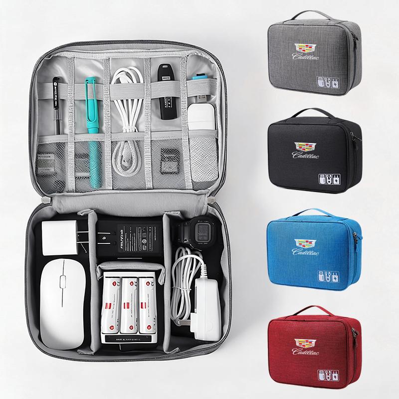Car Accessories Digital Storage Bag Data Cable Tools Case for Cadillac ATS BLS CT4 CT6 CTS ESCALADE STS XLR XT4 XT5 XTS SLS