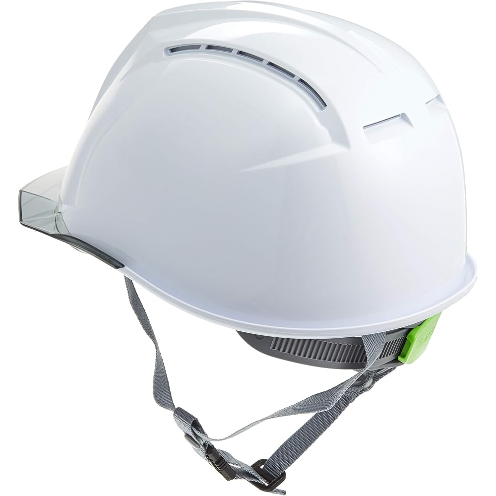 DIC AA11EVO-CSW Helmet with Ventilation, Clear Visor, Protective Shield, Styrofoam Liner White/Smoke