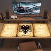 Albania Map Color Mouse Pad Large Gaming Table Cushion Non-slip Laptop Tablet Big Mousepad XXL Mat Mini PC Playmat With Lock edge