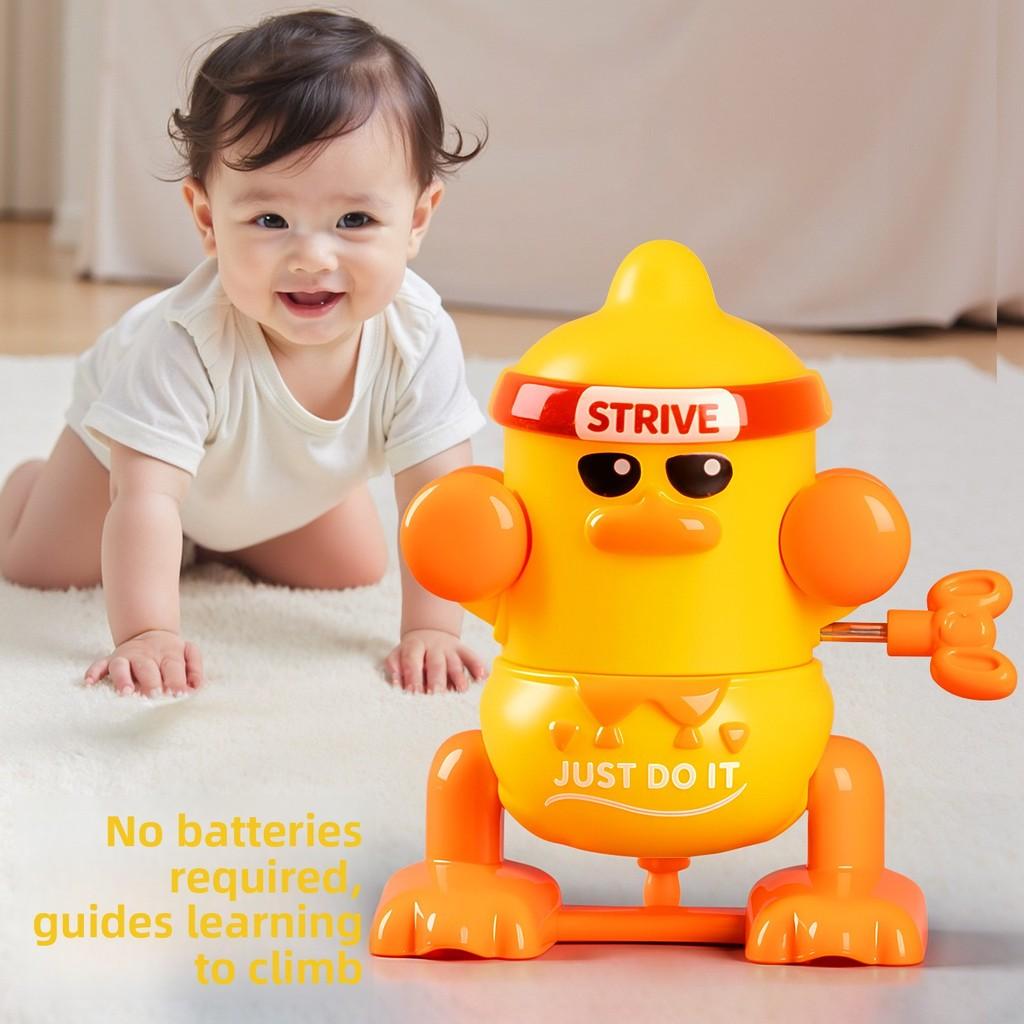 Plastic Baby Toy Set With Cartoon Duck And Gorilla For Infant Learning And Development