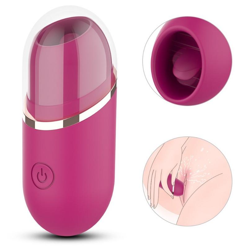 TechnologyClit Vibrator Klitoris Saugen Zunge Lecken Klitoris Stimulation Mini Spielzeug 9 leistungsstarke Vibration Modi Sex Spielzeug