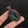 Labradorite Pendant Copper Wire Wrapped Pendant Gemstone Pendant Beautiful Copper Jewelry Handmade Pendant Wire Wrap Jewelry Gifts For Him