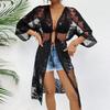 Lace, Embroidery, Cardigan, Swimsuit Outerwear, Beach Cover