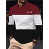 Simple Men's Stripe T-shirt Autumn Outdoor Casual Men's Long Sleeve Top Oversized RCrew Neck Long-sleeved T Shirt For Men