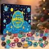 Würfel Adventskalender 2025, 24 Tage Weihnachts-Countdown Adventskalender mit 24 Stück Polyedrischen Würfeln für Rollenspiel-Tischspiel
