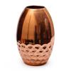 Luxury Gold Decorative Vase – 11 Inch Tall Iron Flower Vase with Honeycomb Design – Elegant Home Décor for Living Room, Office, and Dining Table