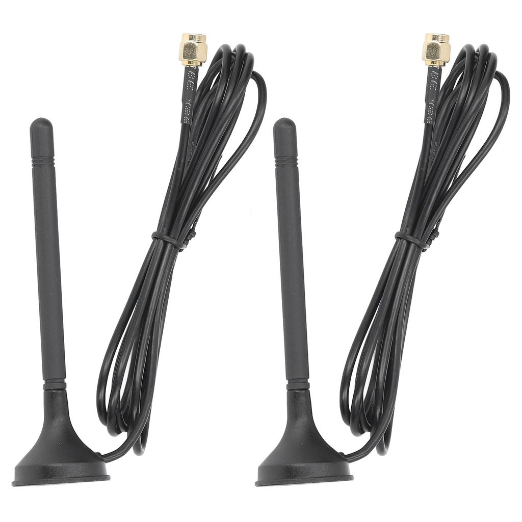2 stk XPGSM007 Magnetisk Antenne 7002700MHz 3.5dBi Magnetantenne for 4G Ruter Reklamemaskin Salgsautomat