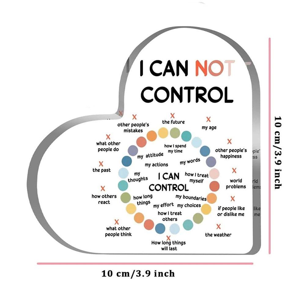 Mental Health Decor, Psychotherapy Affirmations Heart Acrylic Sign, Therapy & Counseling Office Decor Heart-Shaped Acrylic Sign