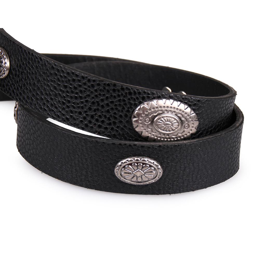 Retro Engraving Accessories for Women's Versatile Fine Lychee Pattern Belt Kamen Rider Belt
