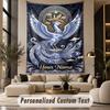 Dragon Phoenix (81) Theme Wall Tapestry Customized With Name Text Personalized Hanging Tapestry For Bedroom Living Room Decor
