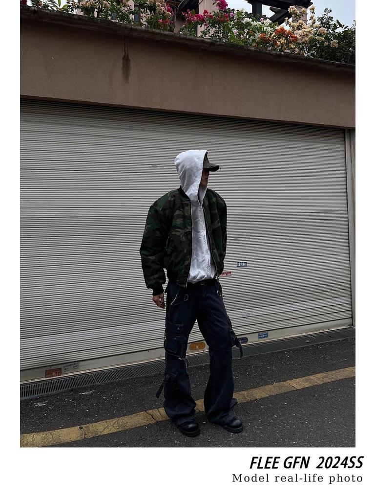 Reversible Camouflage American Style Winter Flight Jacket - Warm, Thick, Cotton Outerwear (2025 Edition)