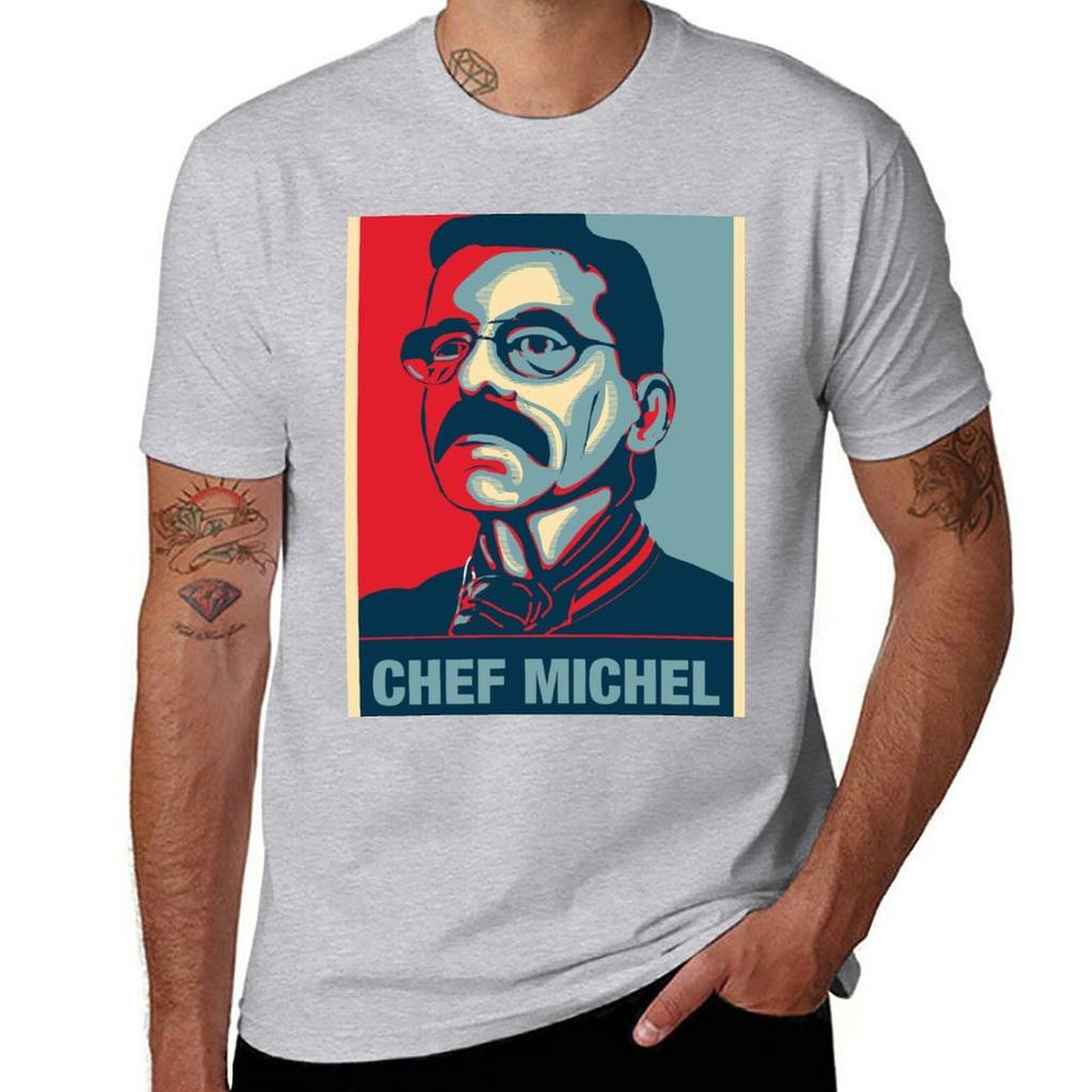 Chef Michel Dumas Fan Art TShirt Blouse sweat boys animal print mens graphic tshirts hip hop