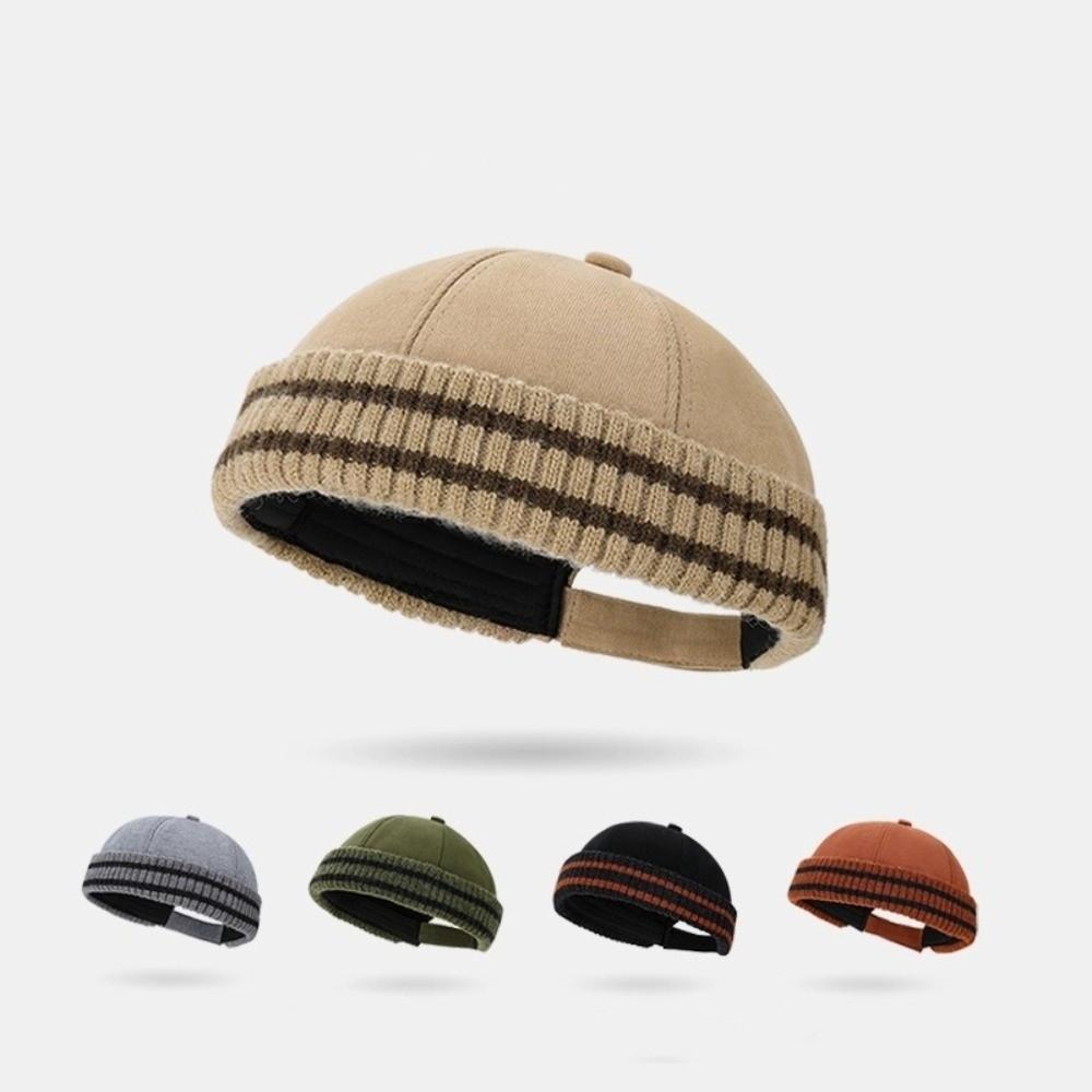 Brimless Beanie Cap Keep Warm Knit Hat Fashion Bucket Hat  Winter
