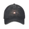 Arte da Parete Minimalista in Metallo Onda Solare Cappellino da Baseball Lavato da Esterno per Donne Unisex FeUnisex