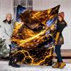 1pc Agatsuma Zenitsu (5) Theme Blanket - Digital Print, Polyester, Cozy for All Seasons, Perfect for Outdoor, and Travel
