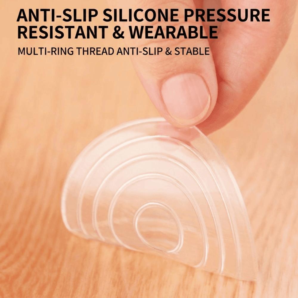 4Pcs Self Adhesive Silent Table Foot Mat Transparent Table Leg Gaskets Furniture Gaskets Bed Foot
