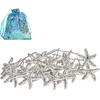 Jaciya 18 Pack Bride Crystal Rhinestone Starfish Hair Pin Hair Jewelry Hair Accessories Women Headwear Headdress for Beach Themed Wedding,Party, Hair
