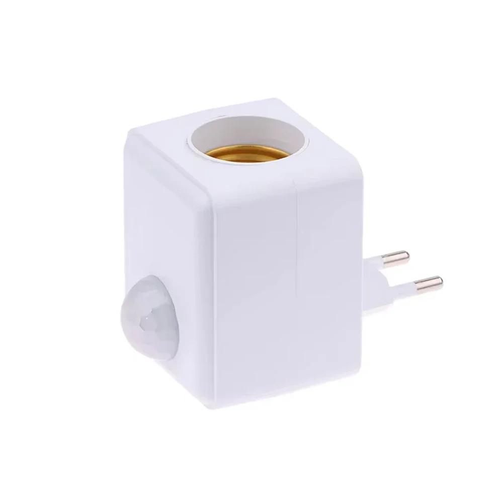 AC110-240V E27 светодиодная лампа с датчиком движения PIR индукционный патрон для лампы адаптер конвертер регулируемый E27(AC110-240V)