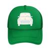 Retro Minimal Car Front Outline Mesh Baseball Cap Polyester Forward Observations Hat Adjustable Golf Hat Summer