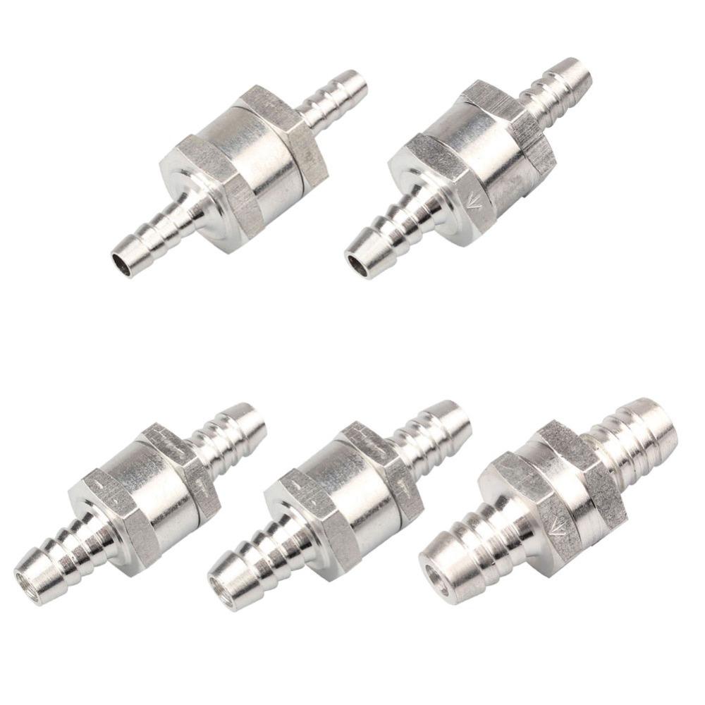 One Way 6/8/10/12/14/16mm 6 Size Valves Aluminium Alloy Fuel Non Return Check Valve One Way Fit Carburettor Wholesale Price