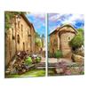 GLASS CUTTING BOARD 2x 30x52 LANDSCAPE
