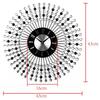 Luxury Design Large Wall Clock Diamond Metal Art Clock Duvar Saati Murale Reloj Mural Morden Design For Home Decoration K3X7D4