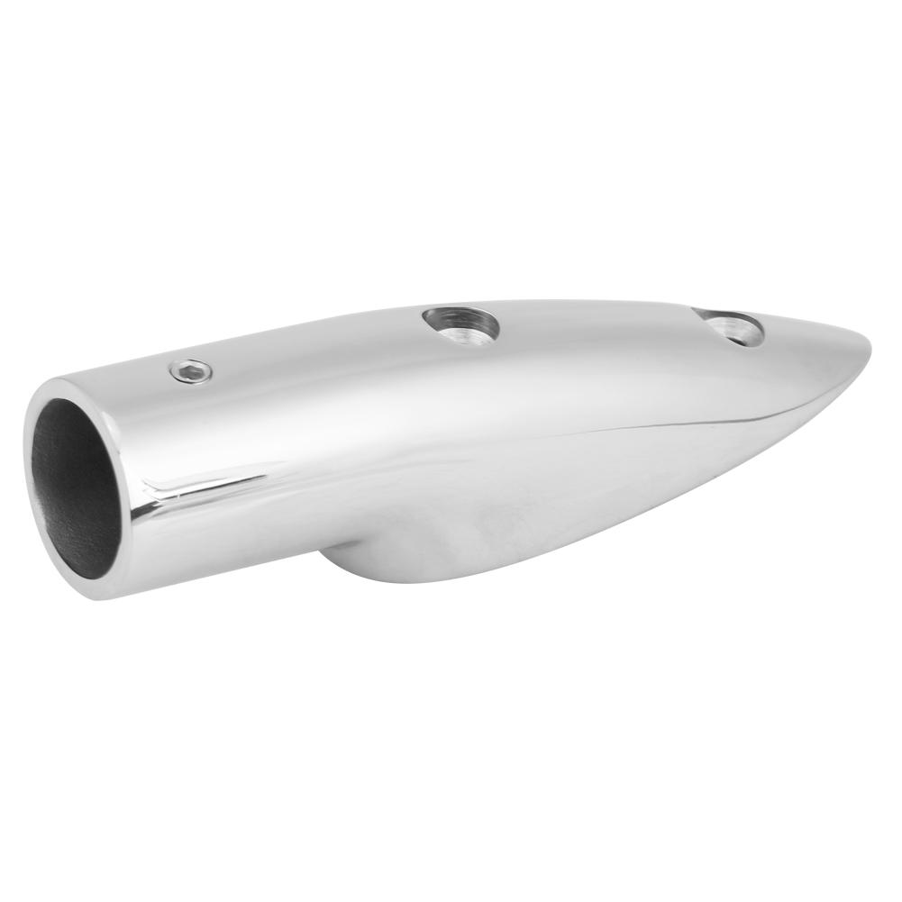 7 8  5 1 2 Degree Stainless Steel Marine Boat Hand Rail End Top Mount Hardware Fitting