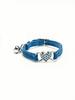 1pc Pet Collar With Rhinestone Heart & Bell Decoration, Cat Collar