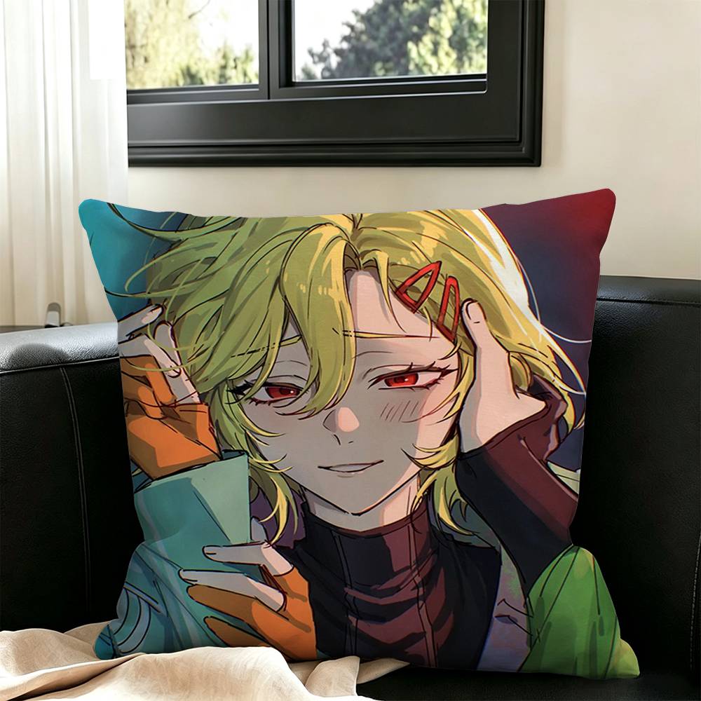 Game GNOSIA Anime Pillow Case Square Double-Sided Sofa Cushion Cover Bedroom Bedside Pillow