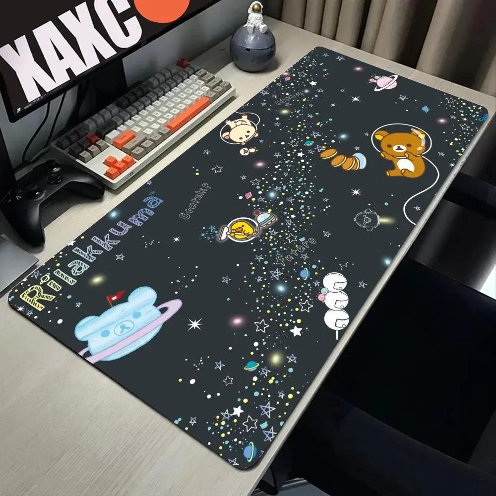 Large Mouse Pad Rilakkuma-es Mousepad Gamer Office Accessories Pc Cabinet Games Desk Mat Computer Desks Keyboard Gaming Mats