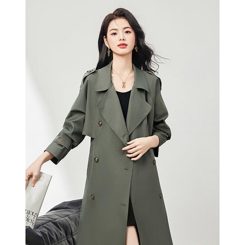 Elegant Mid-Length Women's Trench Coat