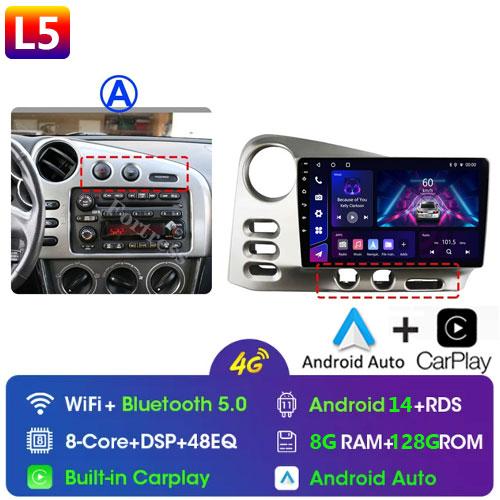 Dla PONTIAC Vibe 2003 - 2004 dla TOYOTA Matrix 2003 - 2008 System Android QLED IPS Ekran Dotykowy GPS Navi Radio Samochodowe Odtwarzacz Multimedialny