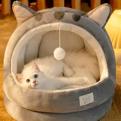 Bed Basket Cat Bed Cozy Kitten Cushion Cat's House Tent Soft Warm Small Dog Mat Bag Washable Beds and Furniture Pet Supplies