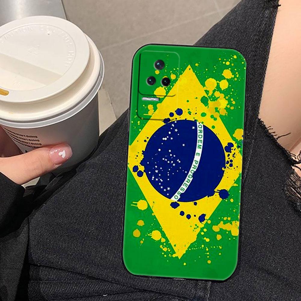 National Flag Of Brazil Soccer Phone Case For OPPO RENO 15 15F 14 14F 13 13F 12 11 11F 10 8T 8 7 6 5 4 4F LITE Plus Case Cover