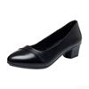 Sapatos de Salto Alto Femininos Confortáveis Antiderrapantes da Moda com Solado Macio para Primavera e Verão, Salto Médio Novo, Sapatos Femininos para Mãe e Trabalho