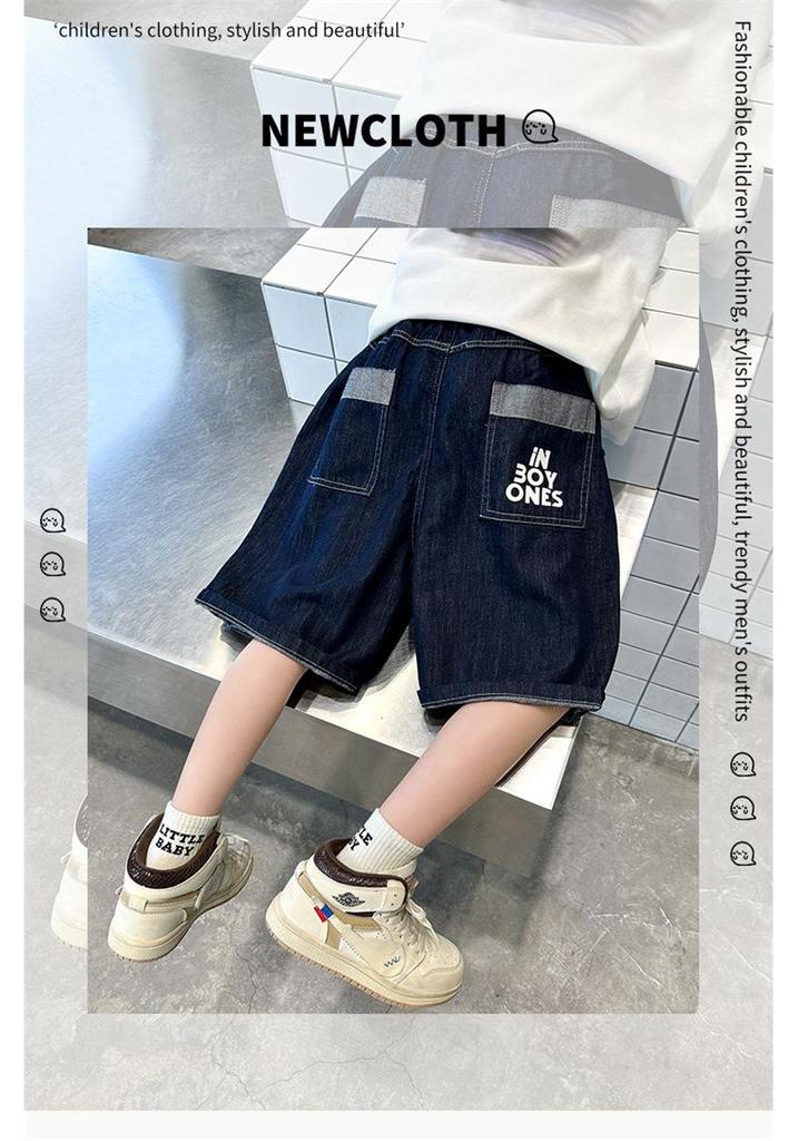 Pantaloncini di jeans estivi a lunghezza media per ragazzi 2026 - Alla moda, Leggeri per bambini più grandi