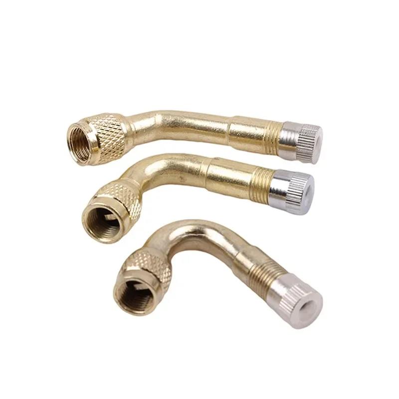Practical Universal 45/90 Degree Angle Brass Auto Motorcycle Valve Adaptor Tyre Inflatable Tube Extension Adapter