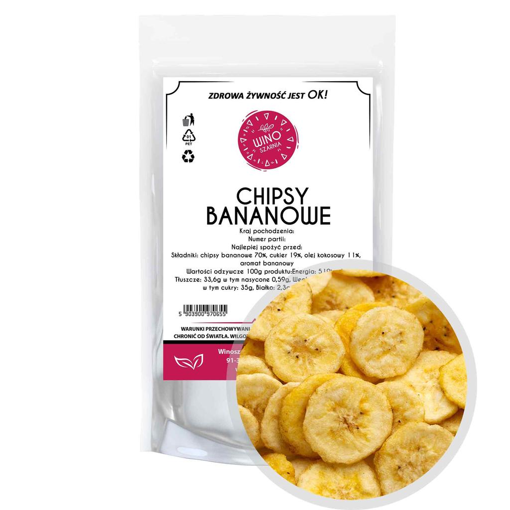Chipsy Bananowe Banany Suszone - 500g